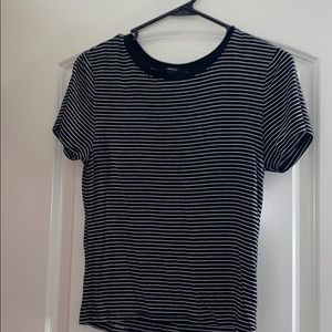 Striped black and white shirt